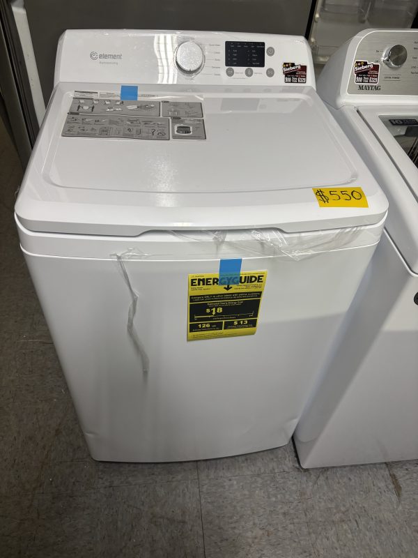 NEW scratch & dent Element 3.7 Cu. Ft. White Top Load Washer EATW2537CW